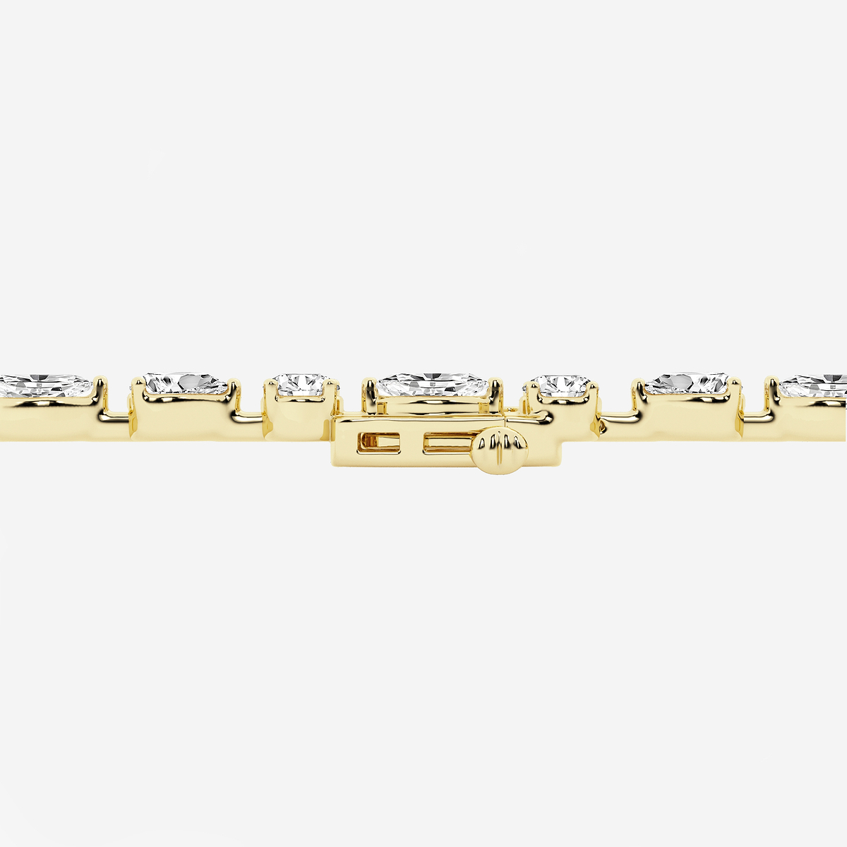 Additional Image 2 for  8 2/3 ctw Multi-Shape Lab Grown Diamond Alternating Bracelet 8 Inches