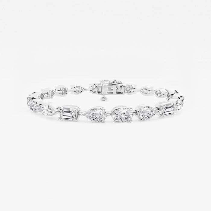 Badgley Mischka Alternating Multi-Shape Fashion Bracelet