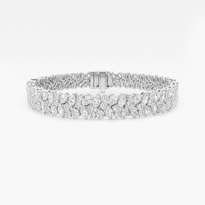Badgley Mischka Alternating Marquise Fashion Bracelet