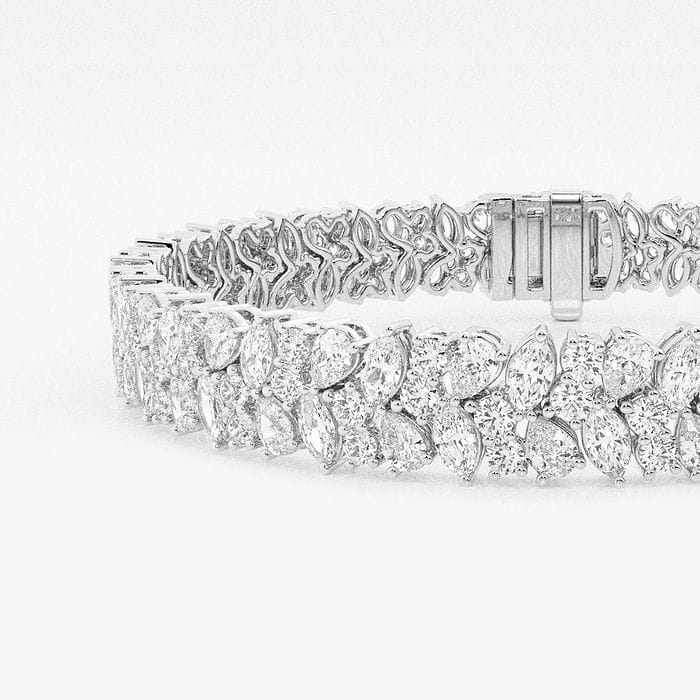 Badgley Mischka Alternating Marquise Fashion Bracelet