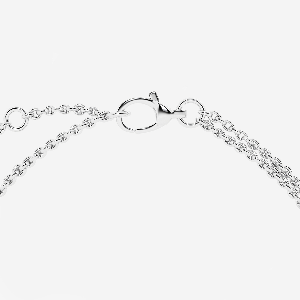 Additional Image 2 for  näas Romancing 3/4 ctw Round Lab Grown Diamond Chain Bracelet - 6 Inches + 1 Inch Extender
