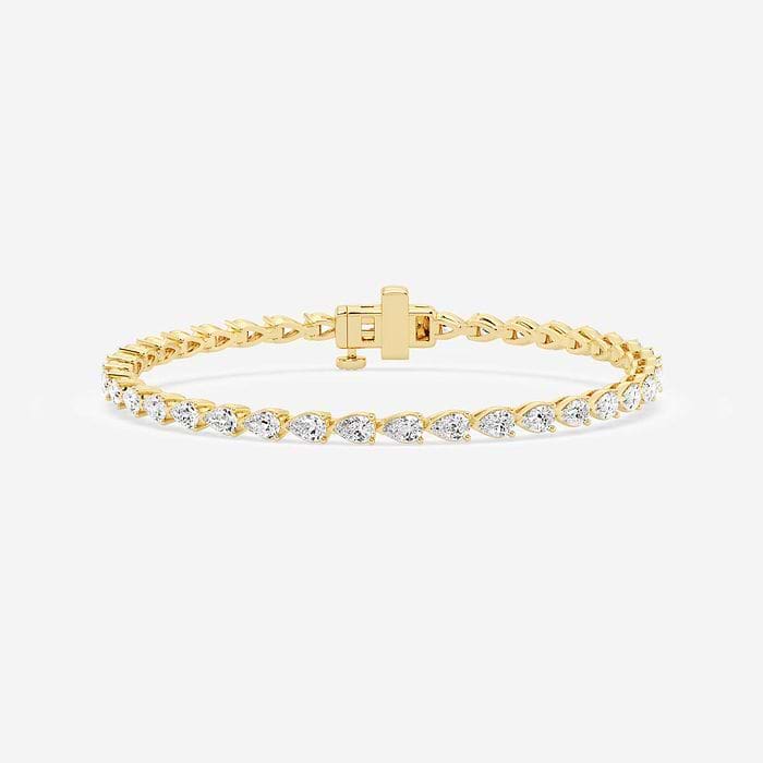 East-West Pear Tennis Bracelet