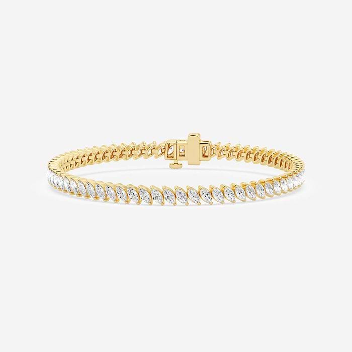 Diagonal Marquise Tennis Bracelet