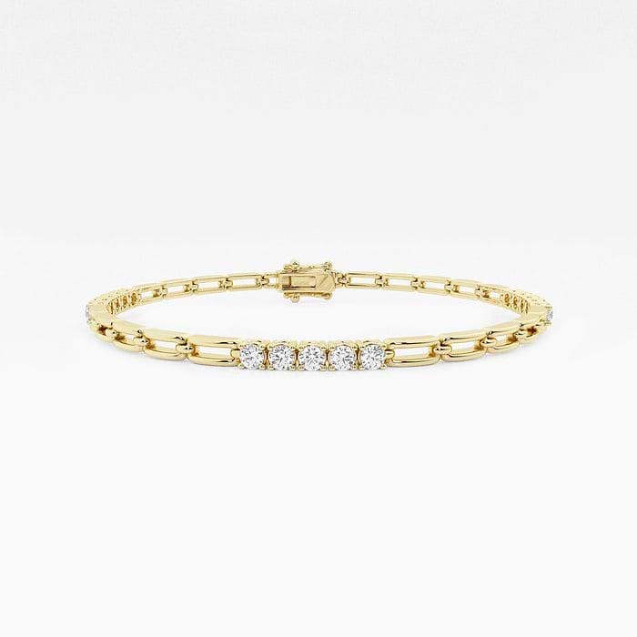 Paper Clip Round Fashion Bracelet