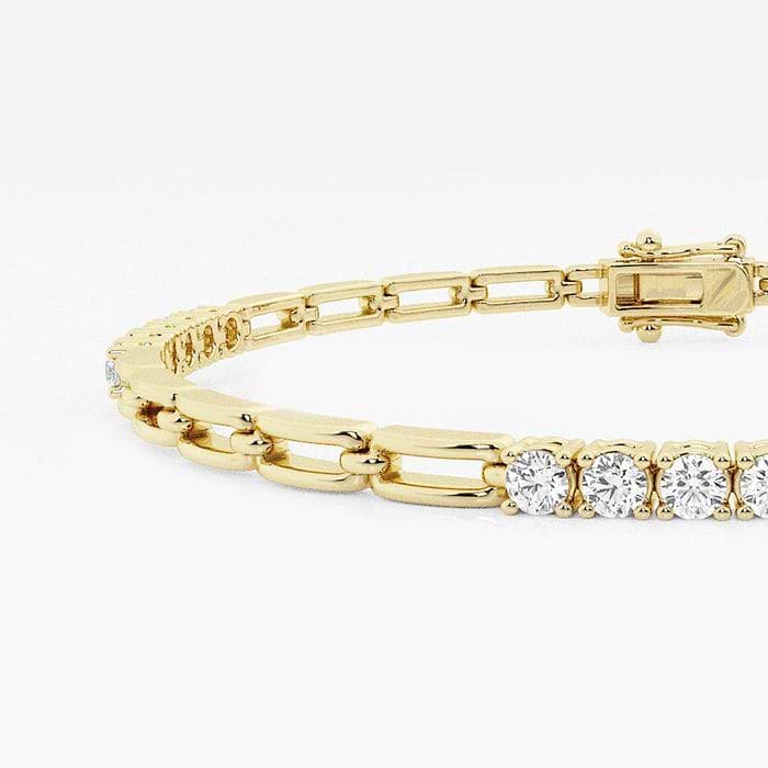 Paper Clip Round Fashion Bracelet