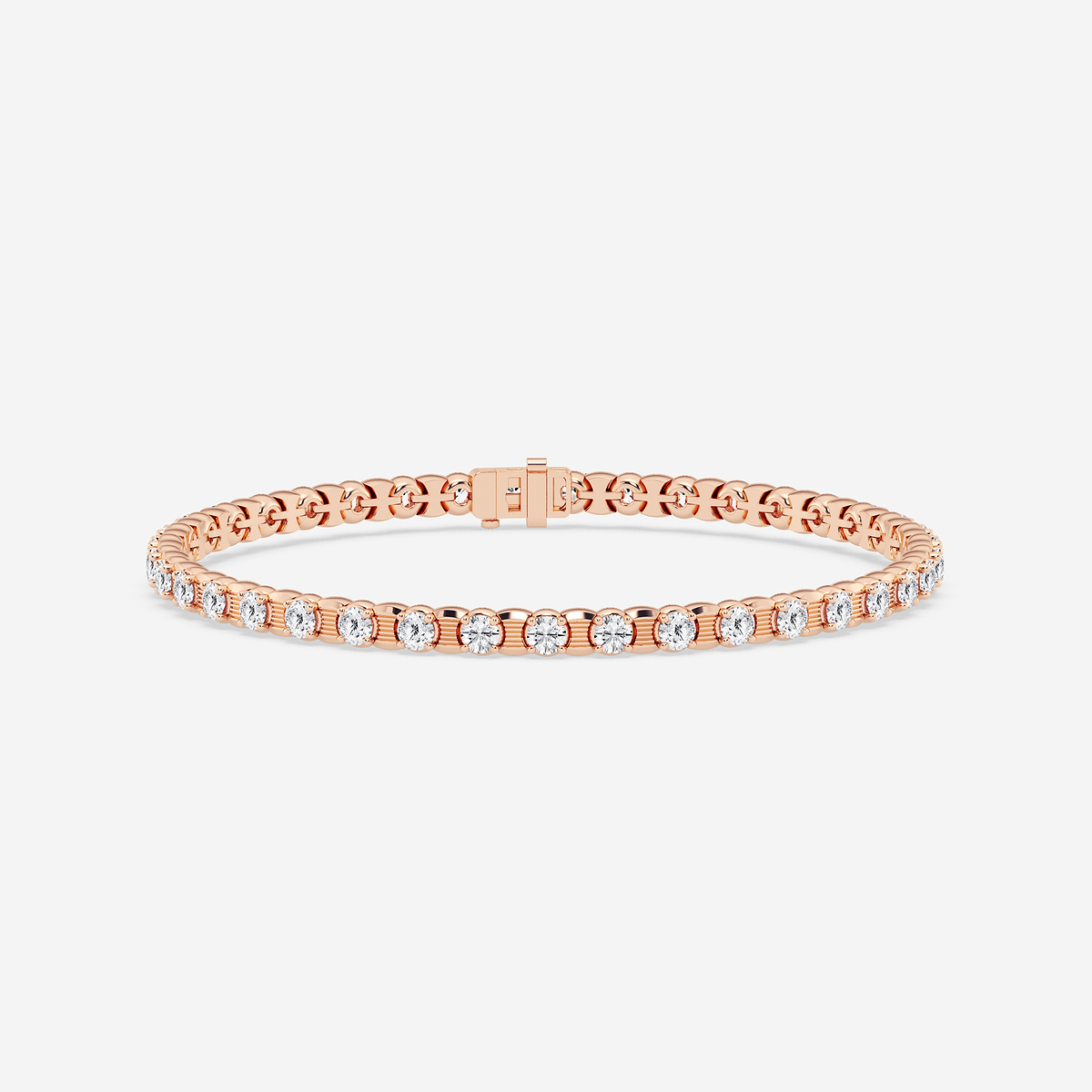 7 ctw Round Lab Grown Diamond Tennis Bracelet - 8.5 Inches