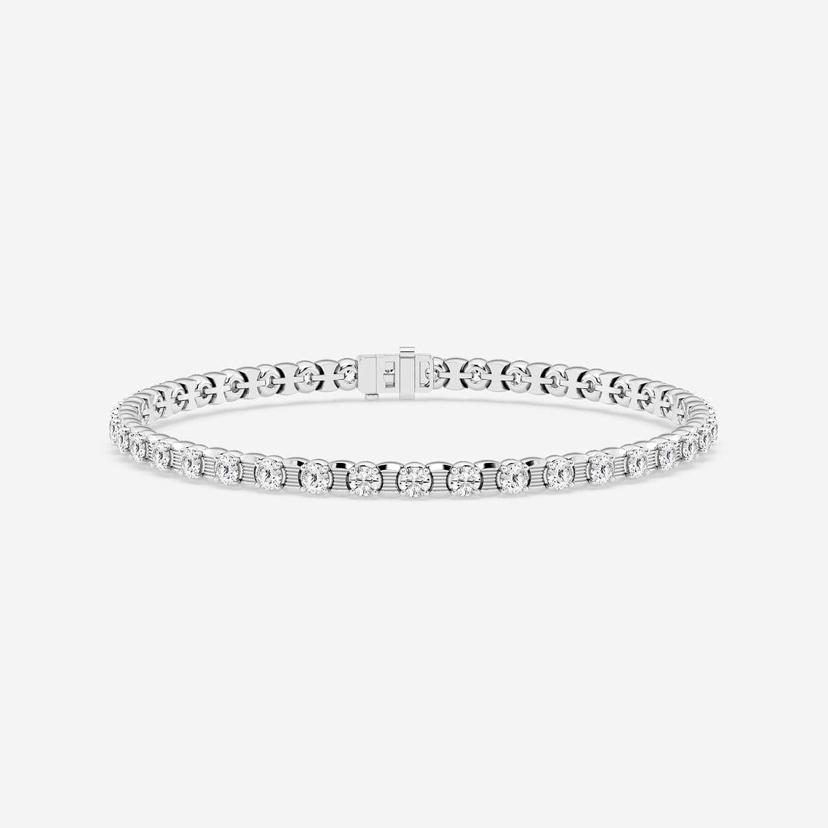 7 ctw Round Lab Grown Diamond Tennis Bracelet - 8.5 Inches