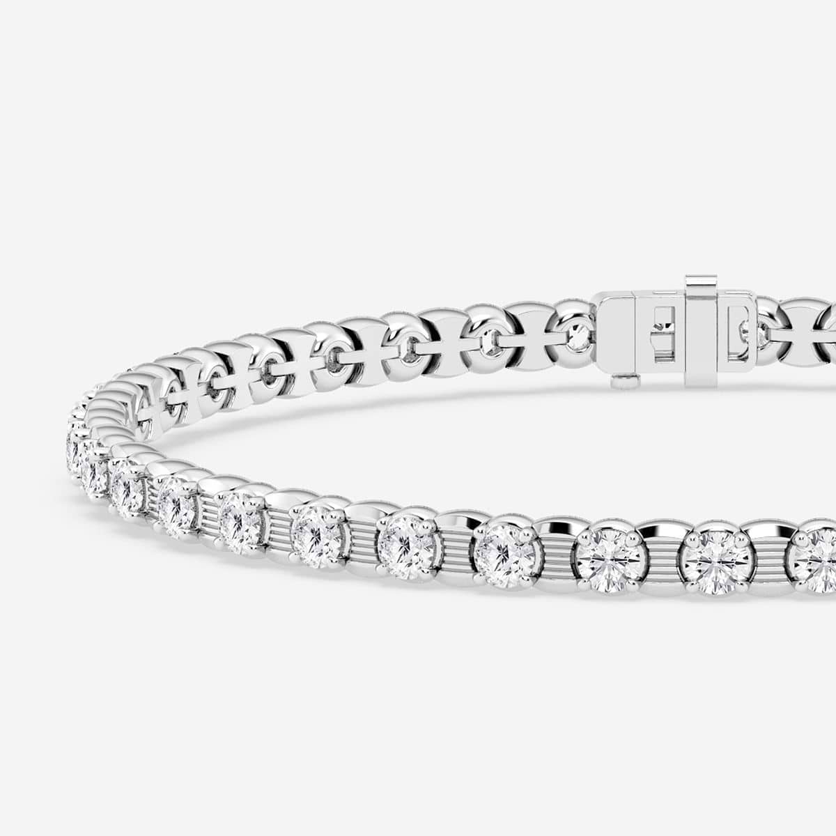 Additional Image 1 for  7 ctw Round Lab Grown Diamond Tennis Bracelet - 8.5 Inches