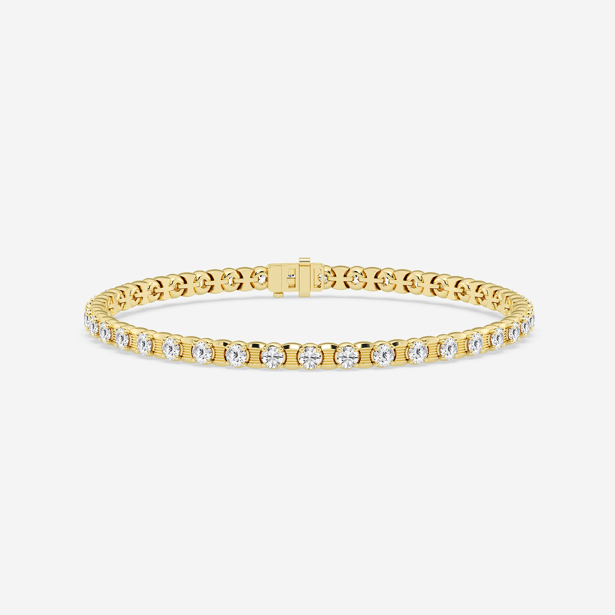 7 ctw Round Lab Grown Diamond Tennis Bracelet - 8.5 Inches