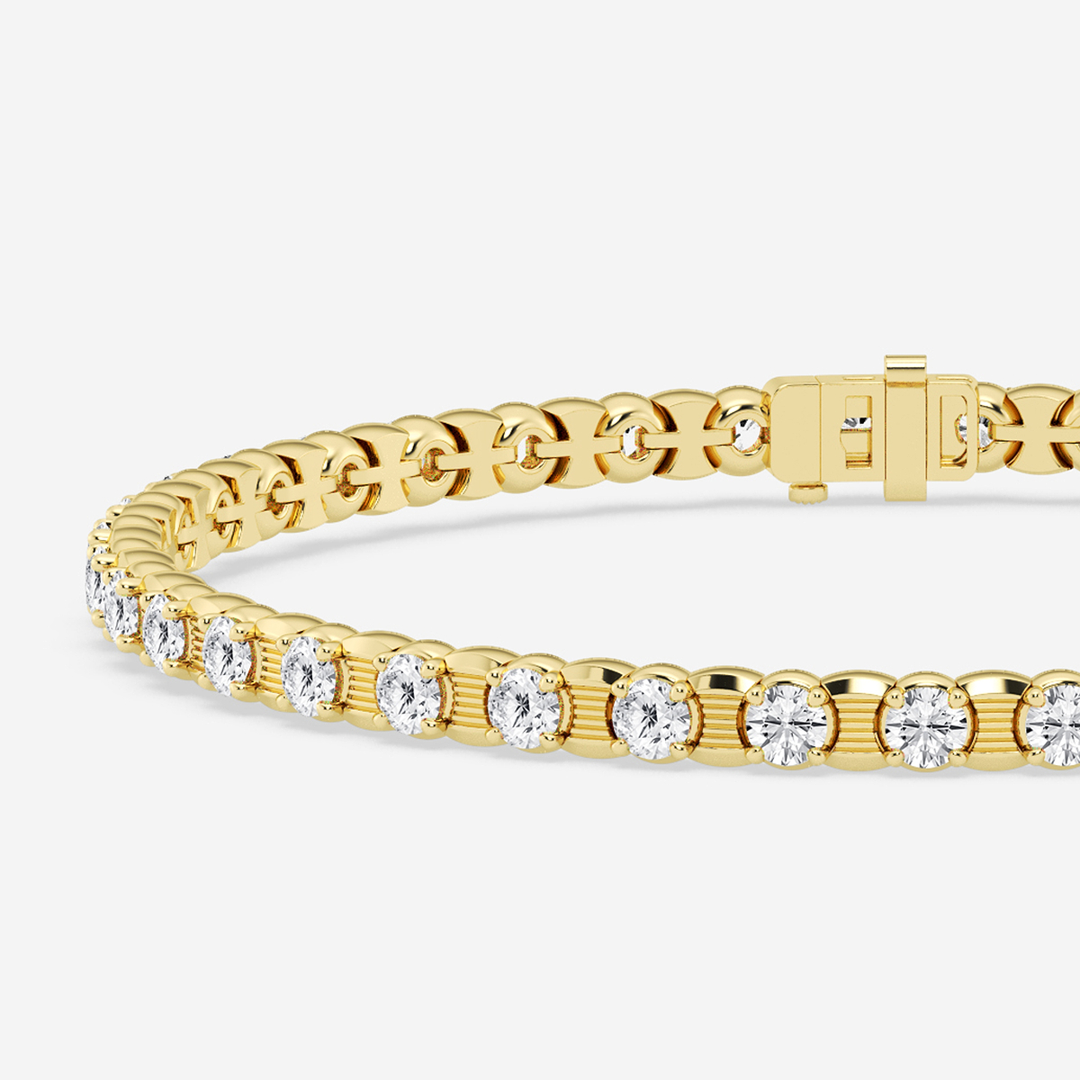 Additional Image 1 for  7 ctw Round Lab Grown Diamond Tennis Bracelet - 8.5 Inches