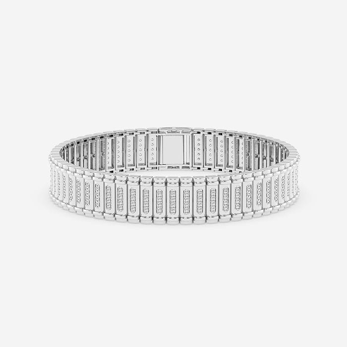 Men's Railroad Round Fashion Bracelet