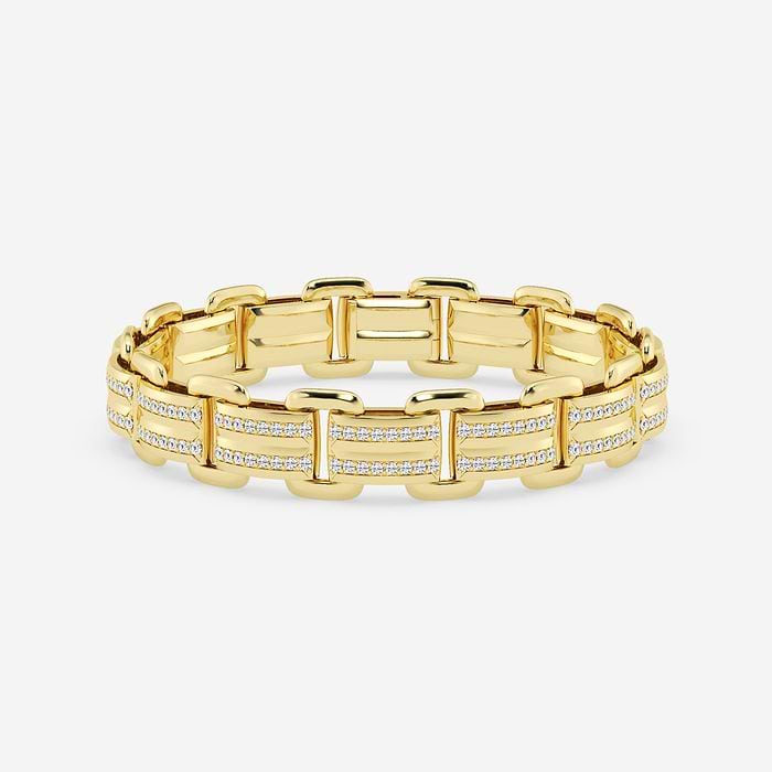Panther Round Link Bracelet