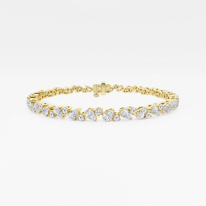 Alternating Multi-Shape Fashion Bracelet