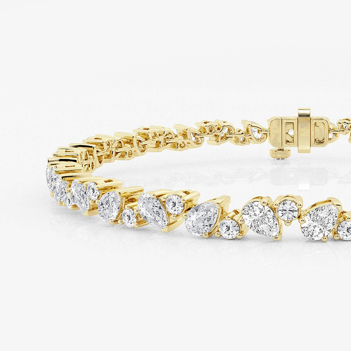 Alternating Multi-Shape Fashion Bracelet
