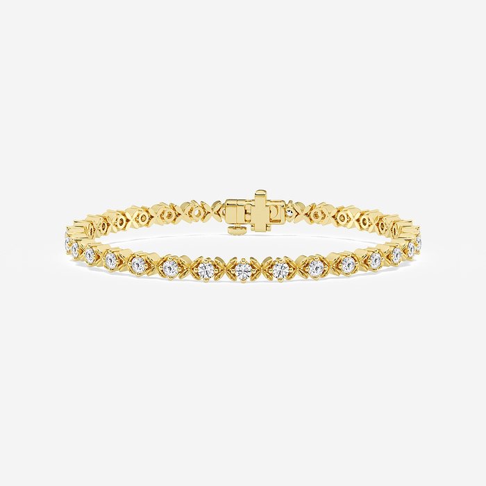 Beveled X Round