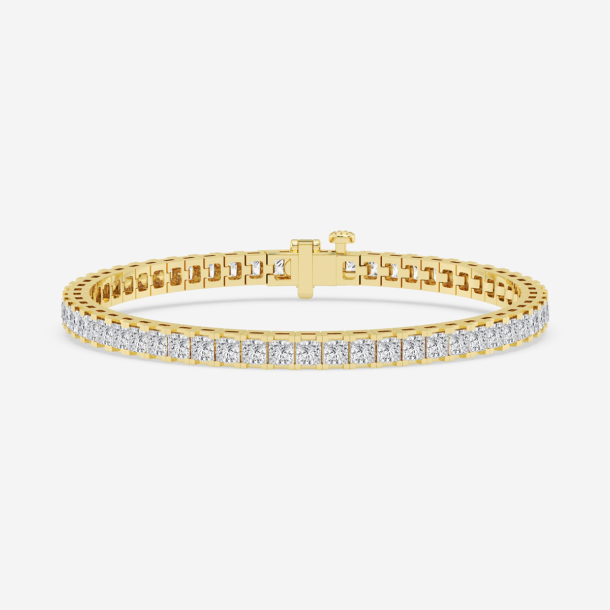 7 ctw Princess Lab Grown Diamond Tennis Bracelet - 7 Inches