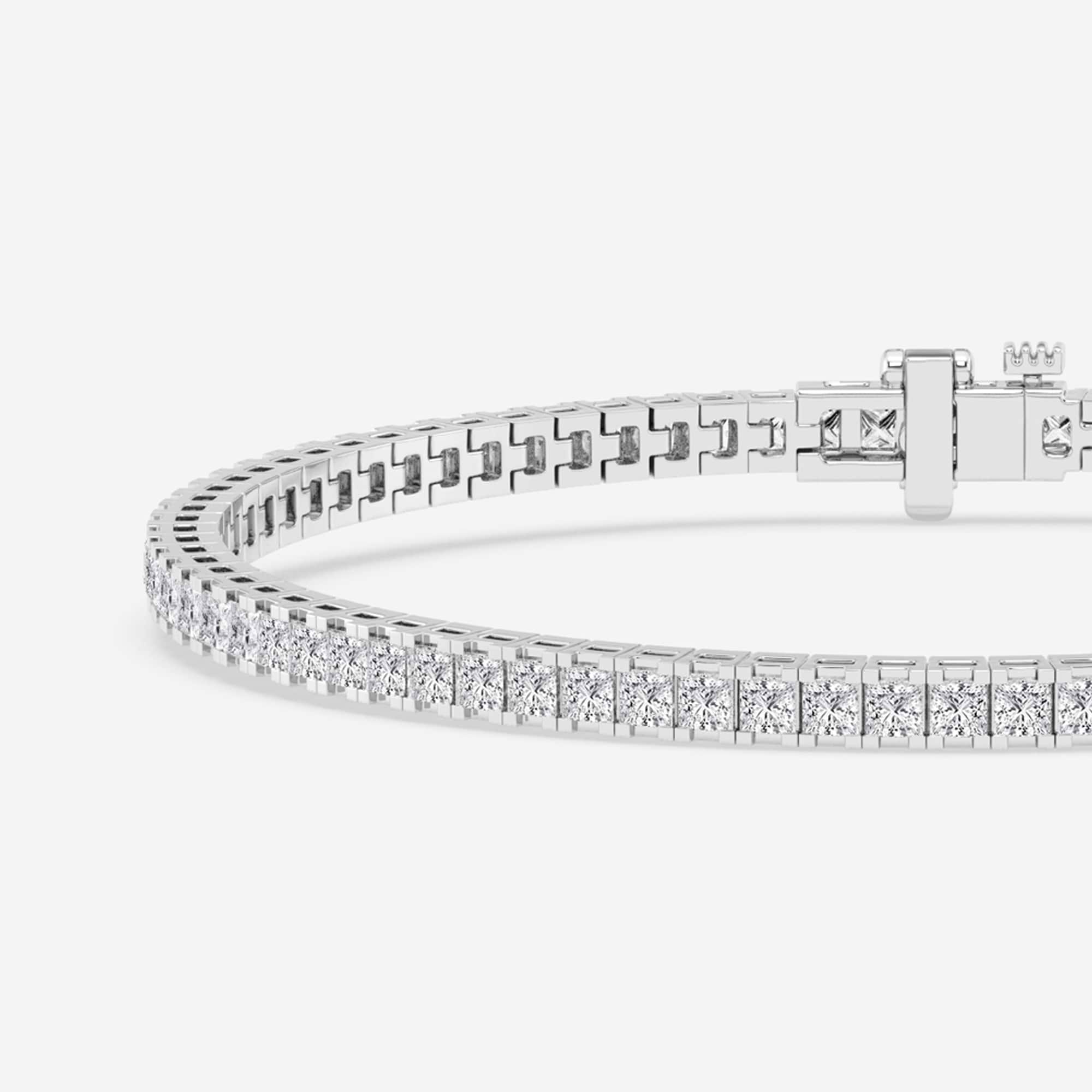 Peace Jewelers 5.00ctw Pink & White Lab Grown Diamond Tennis Bracelet