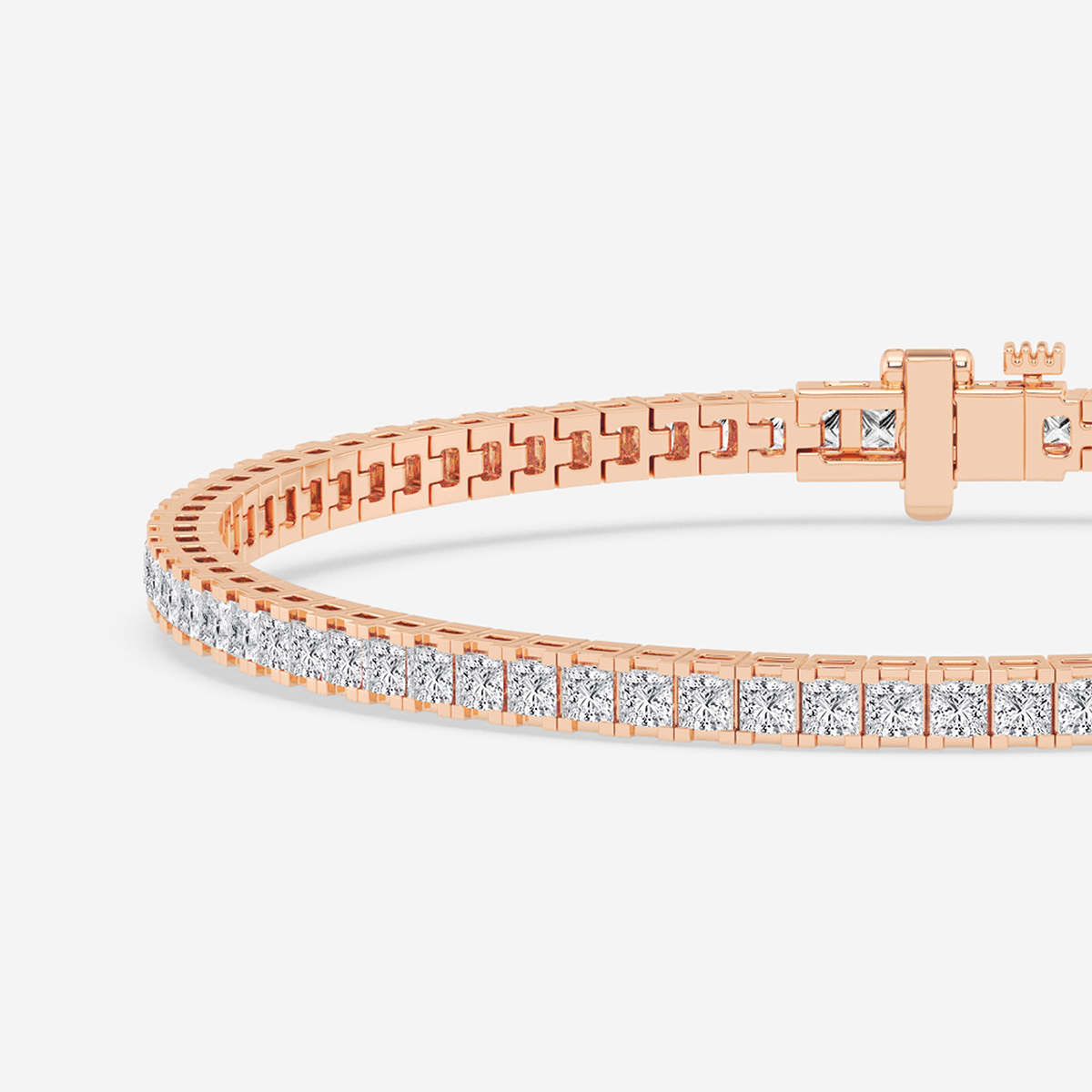 Additional Image 1 for  5 ctw Princess Lab Grown Diamond Tennis Bracelet - 7 Inches