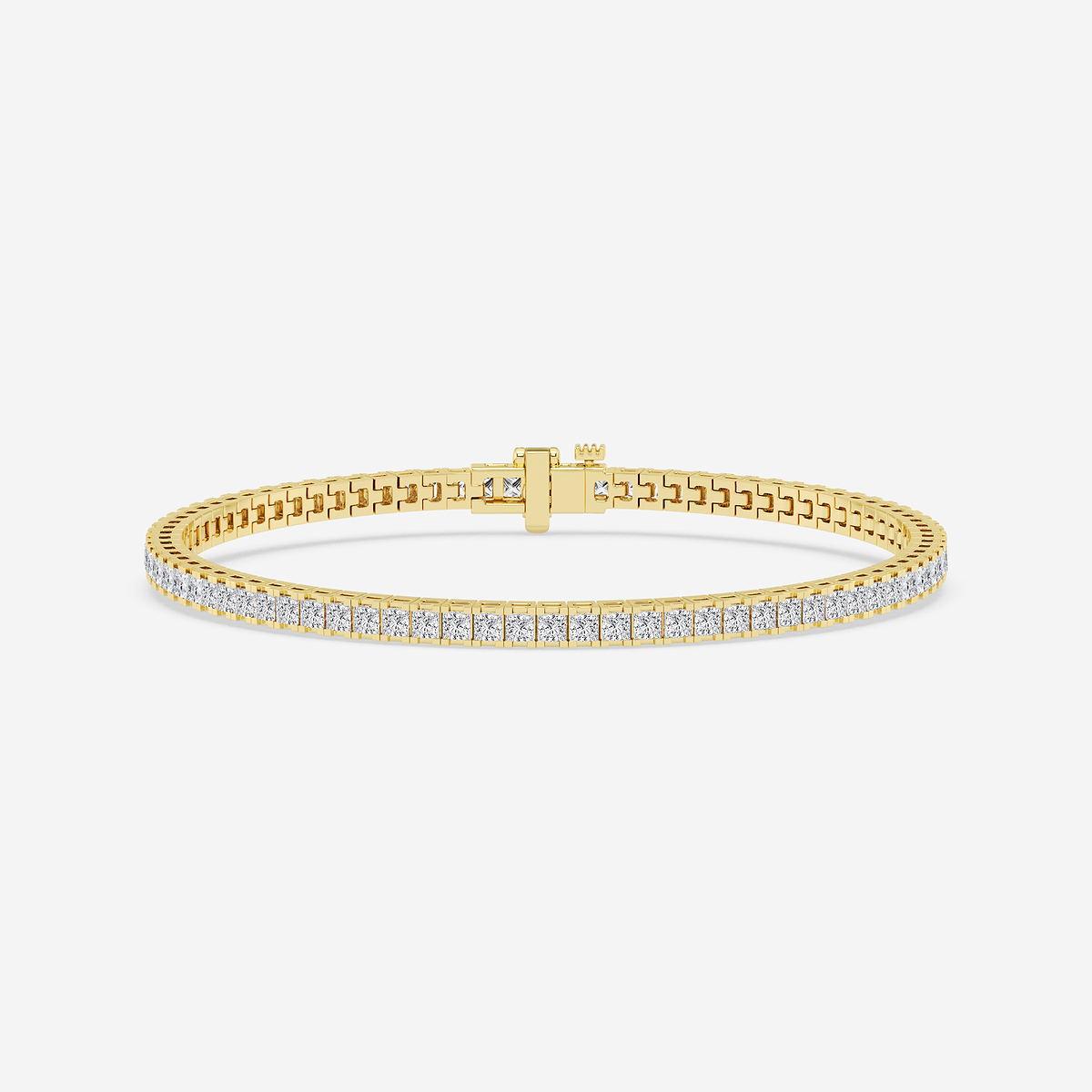 5 ctw Princess Lab Grown Diamond Tennis Bracelet - 7 Inches