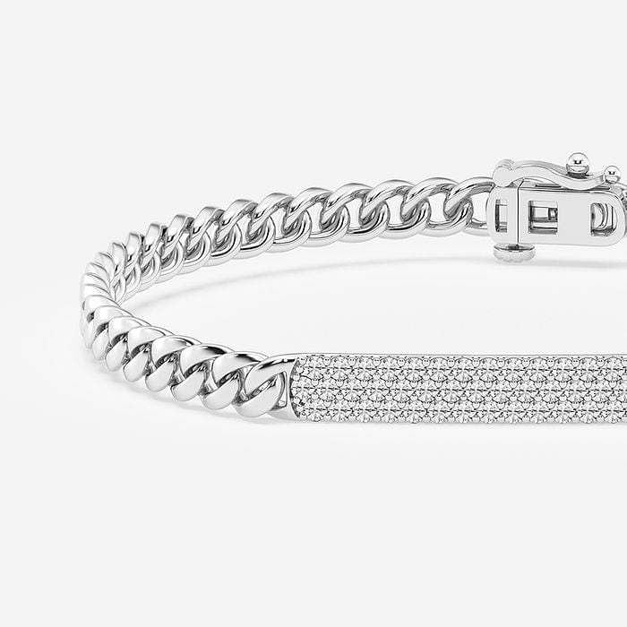 ID Style Cuban Round Link Bracelet