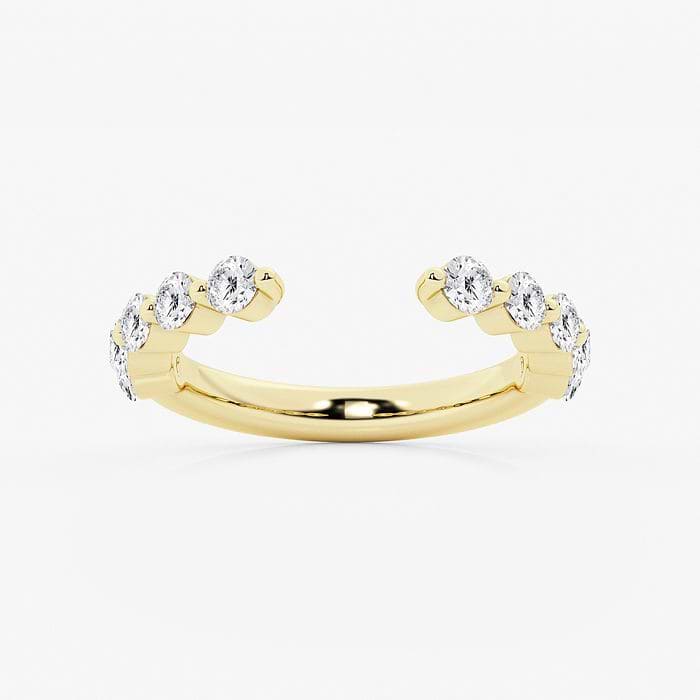 Round Floating Open Wedding Band