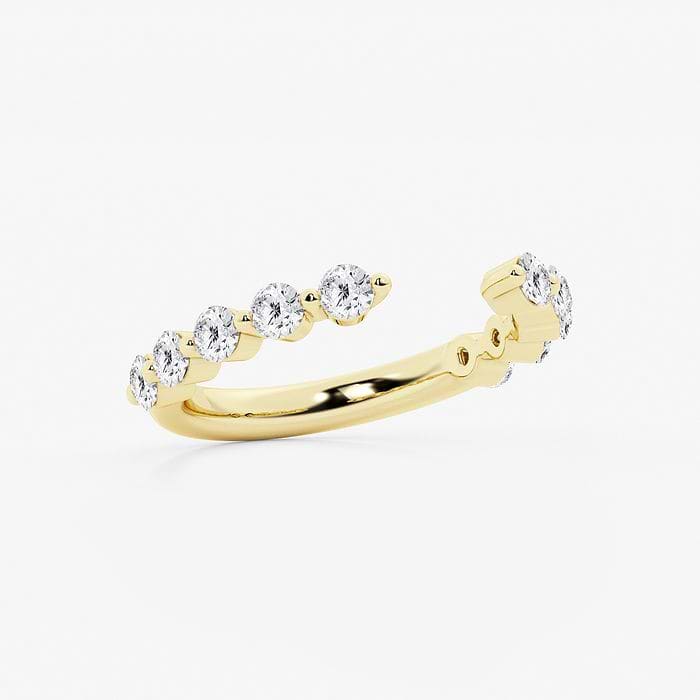 Round Floating Open Wedding Band