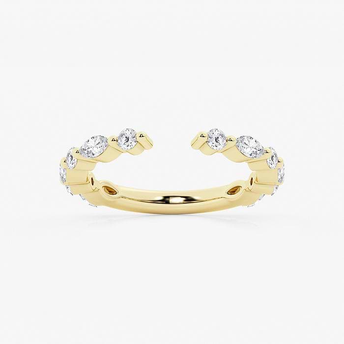 Marquise and Round Open Wedding Band