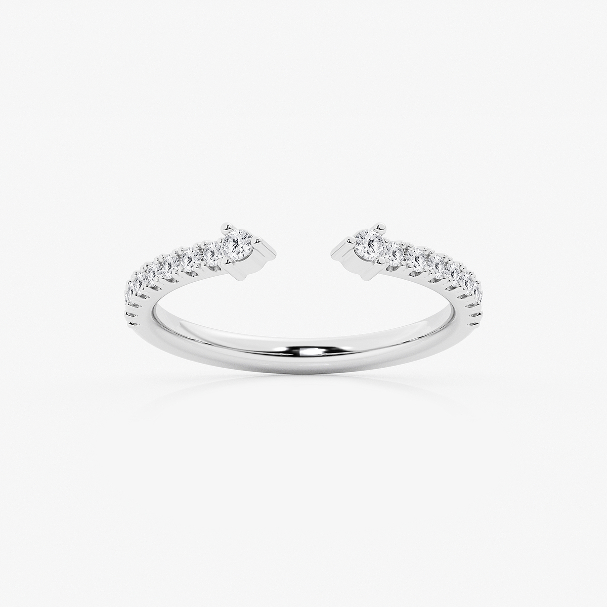 1/4 ctw Round Lab Grown Diamond Nesting Wedding Band