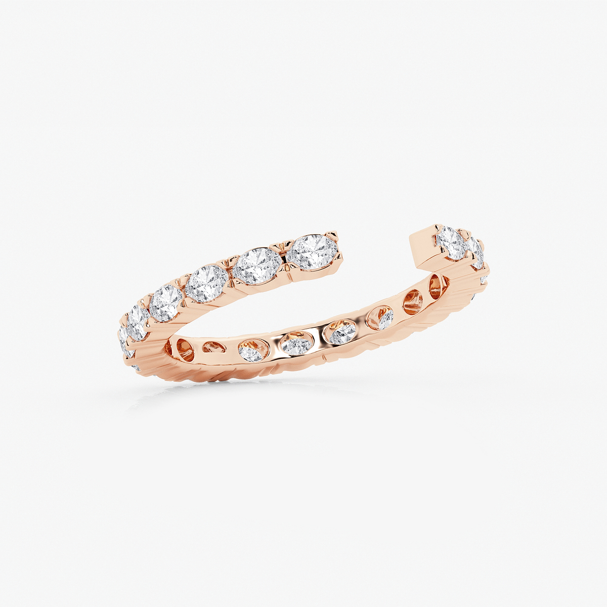 Additional Image 1 for  1 ctw Oval Lab Grown Diamond East-West Nesting Eternity Wedding Band