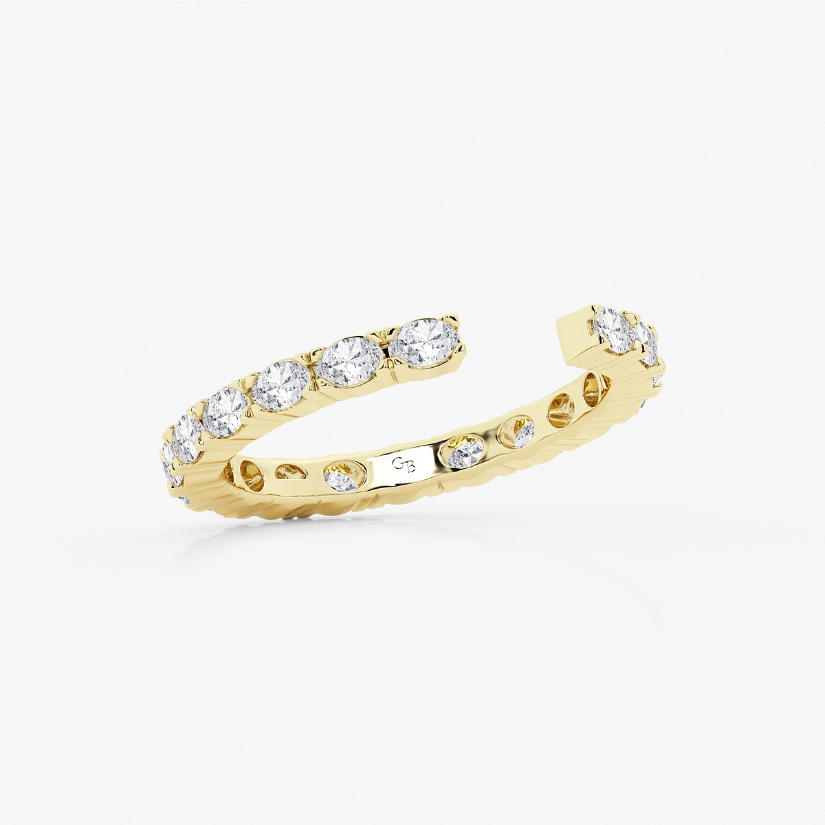 Additional Image 1 for  1 ctw Oval Lab Grown Diamond East-West Nesting Eternity Wedding Band