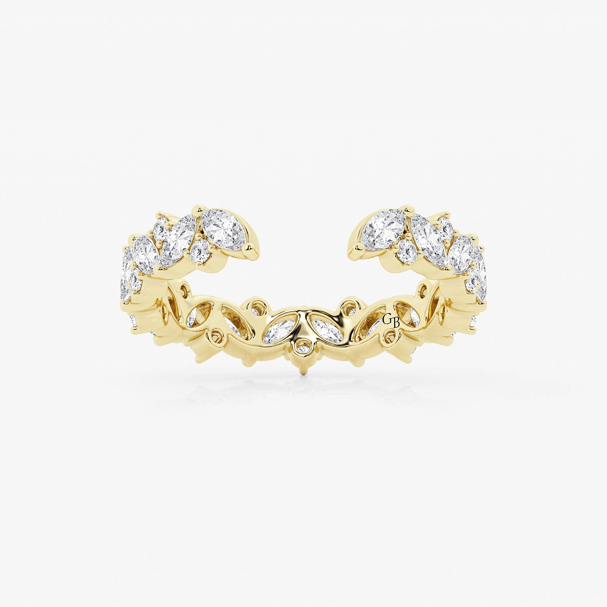 1 1/3 ctw Multi-Shape Lab Grown Diamond Nesting Wedding Band
