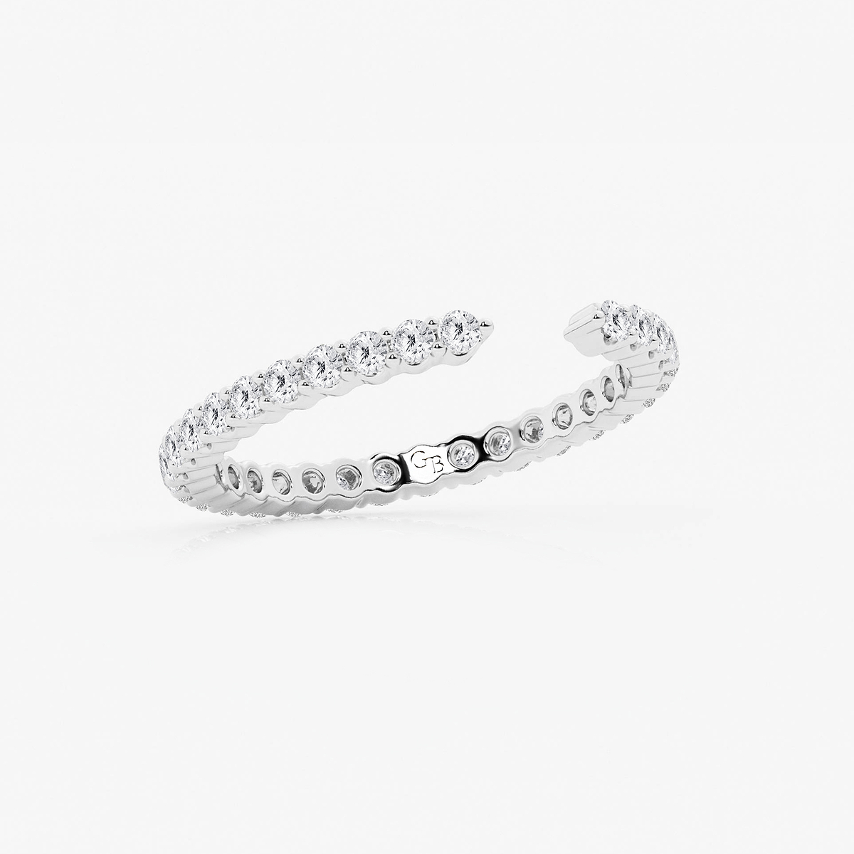 Additional Image 1 for  5/8 ctw Round Lab Grown Diamond Prong Set Nesting Wedding Band