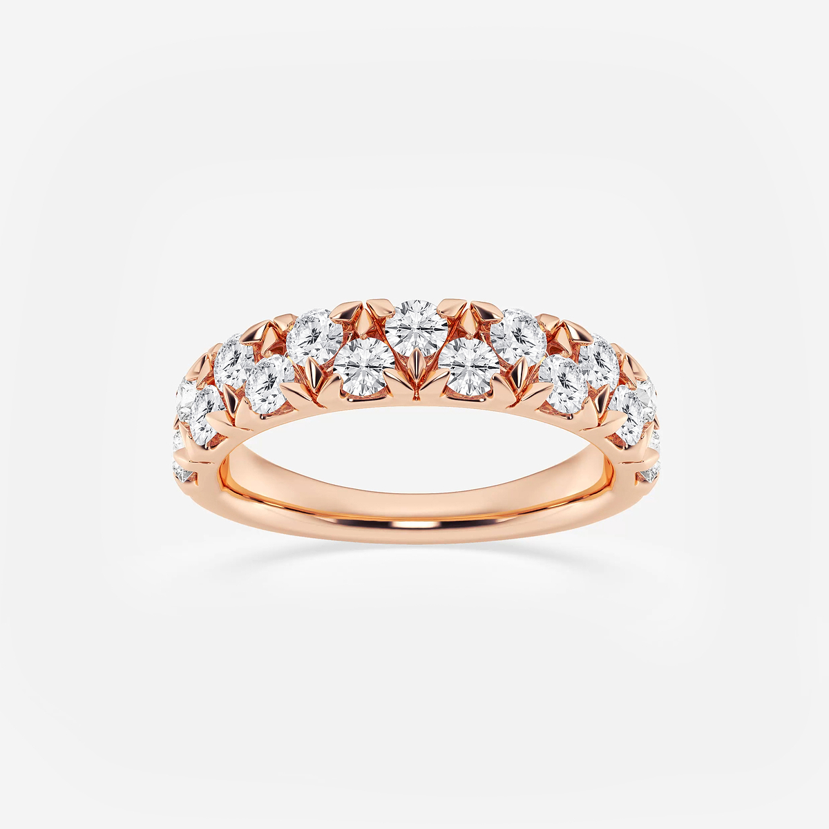 1 ctw Round Lab Grown Diamond Alternating Band