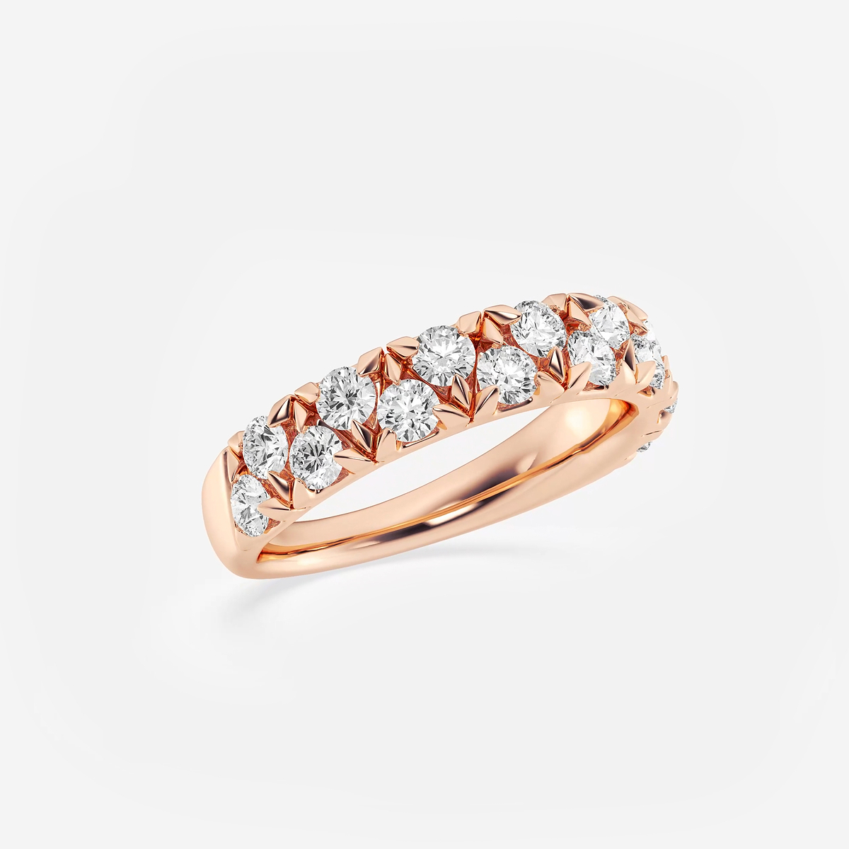 Additional Image 1 for  1 ctw Round Lab Grown Diamond Alternating Band