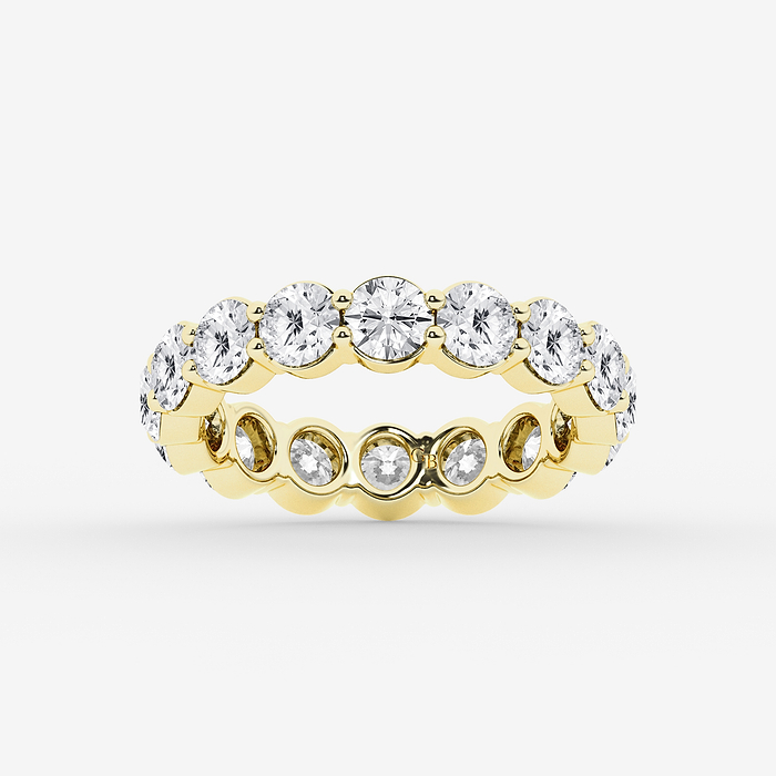 4 ctw Round Lab Grown Diamond Eternity Band - 4mm Width