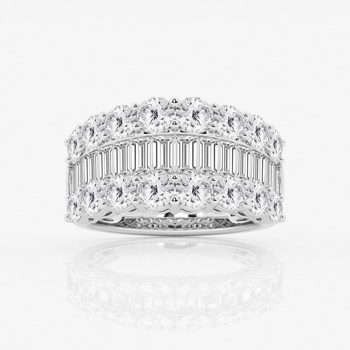 Anillo baguette shops diamantes