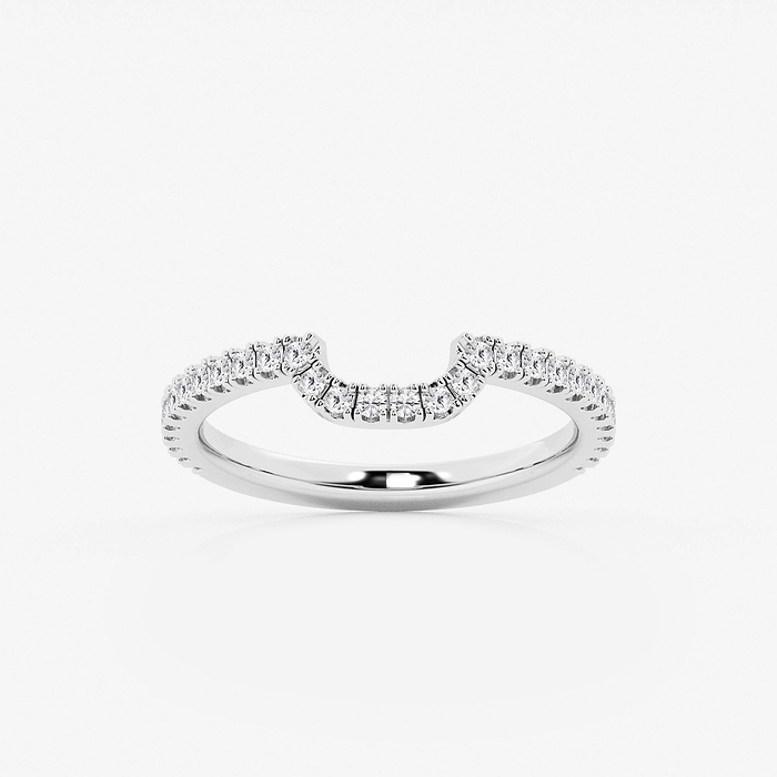 1/4 ctw Round Lab Grown Diamond Prong Set Wedding Band