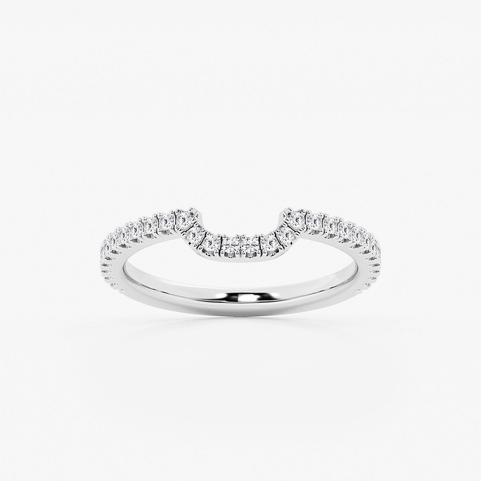 1/4 ctw Round Lab Grown Diamond Prong Set Wedding Band