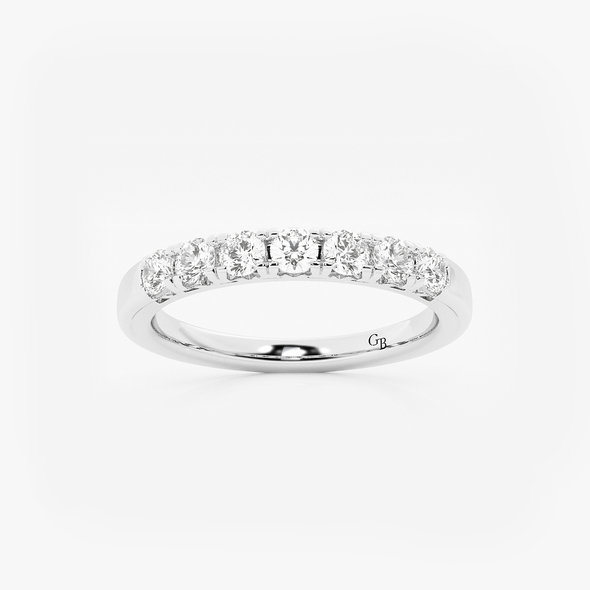 1/2 ctw Round Lab Grown Diamond Seven-Stone Anniversary Band