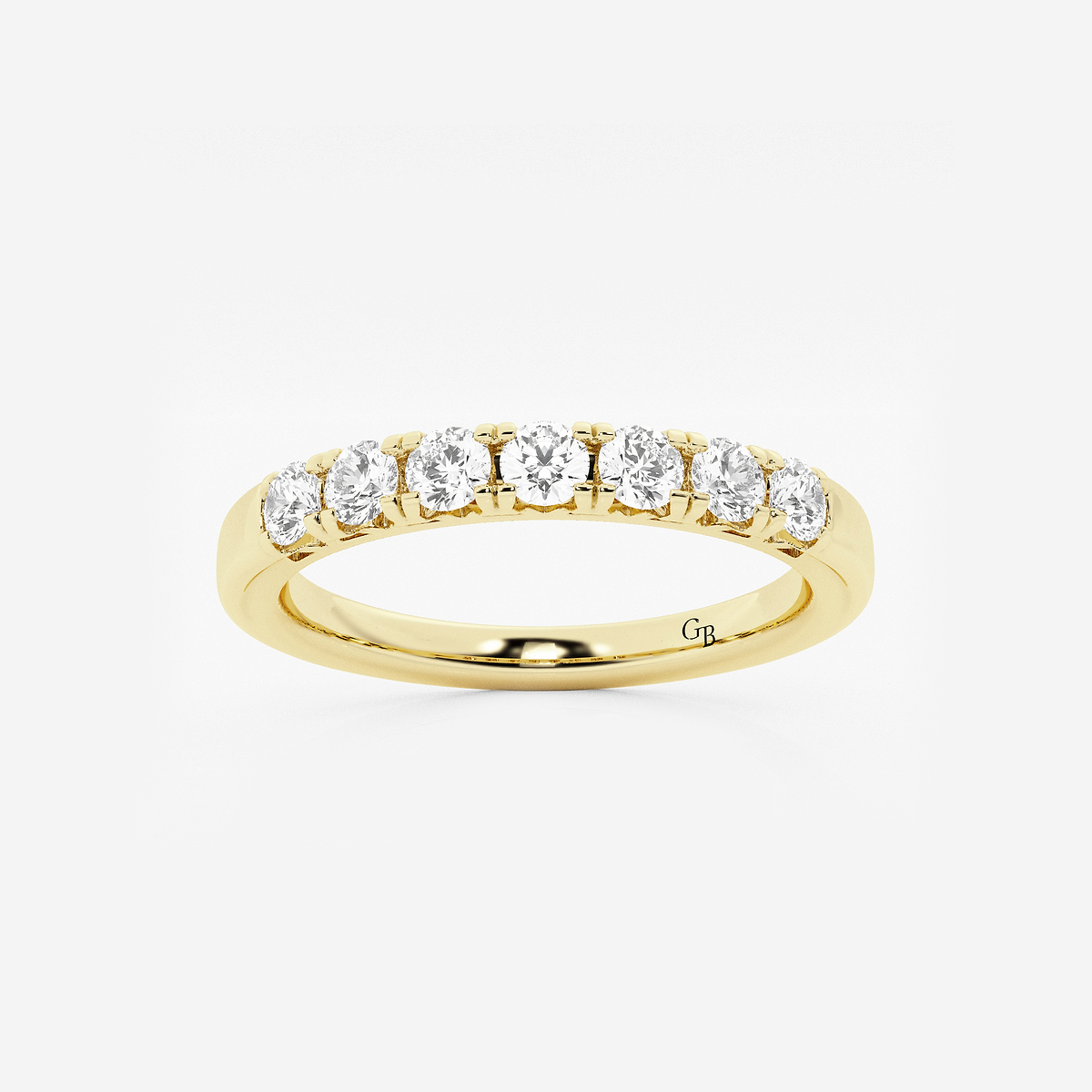 1/2 ctw Round Lab Grown Diamond Seven-Stone Anniversary Band