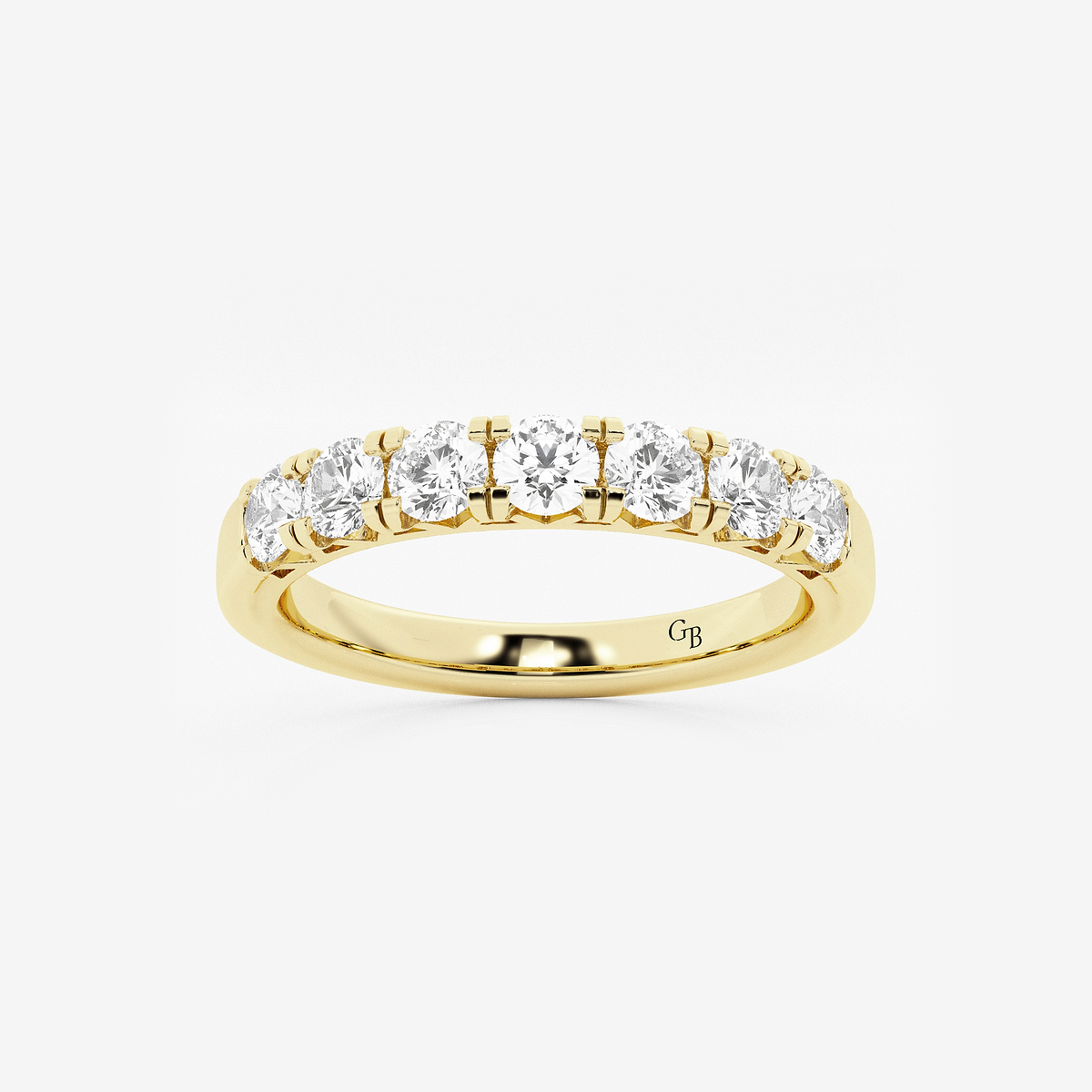 3/4 ctw Round Lab Grown Diamond Seven-Stone Anniversary Band
