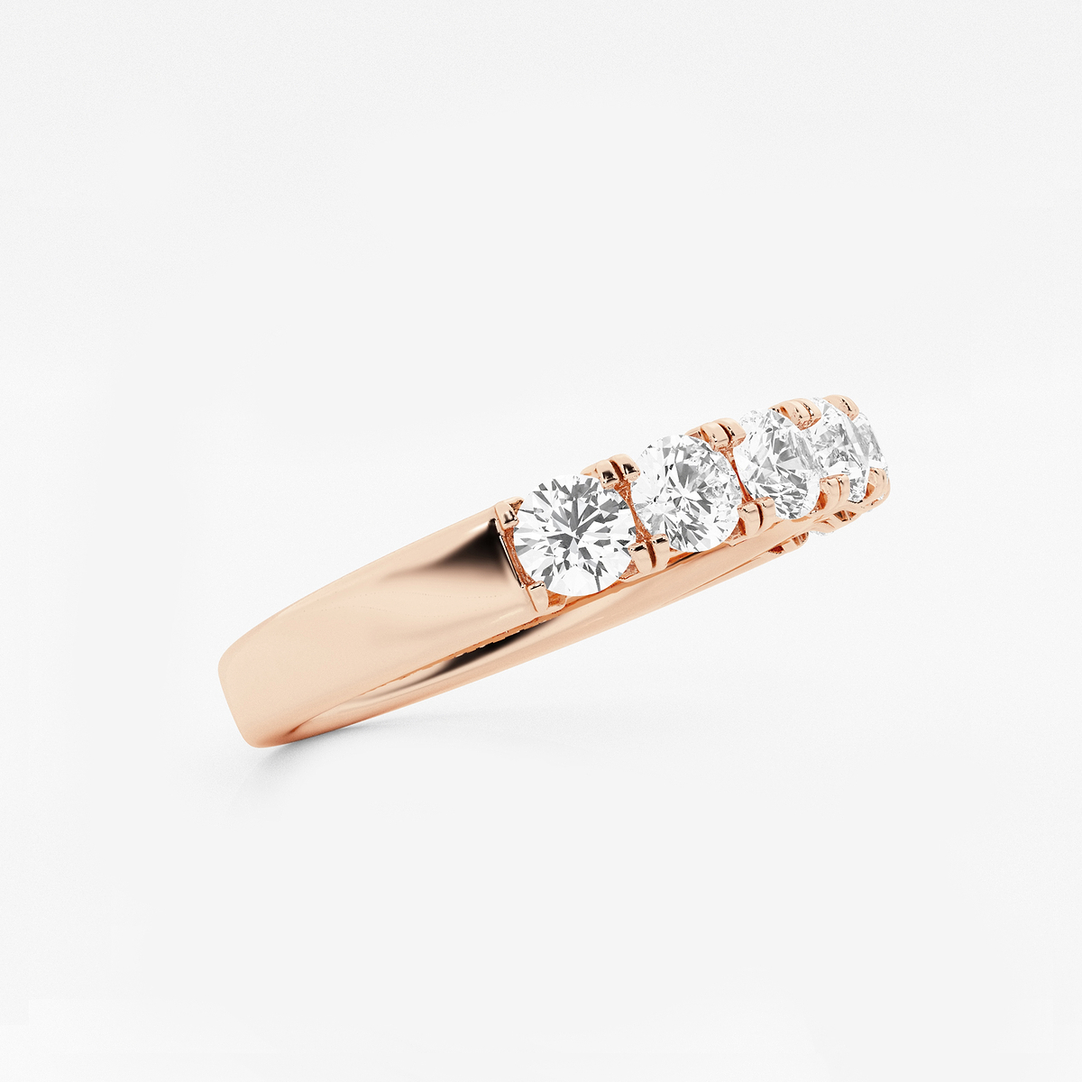 Additional Image 1 for  1 ctw Round Lab Grown Diamond Seven-Stone Anniversary Band