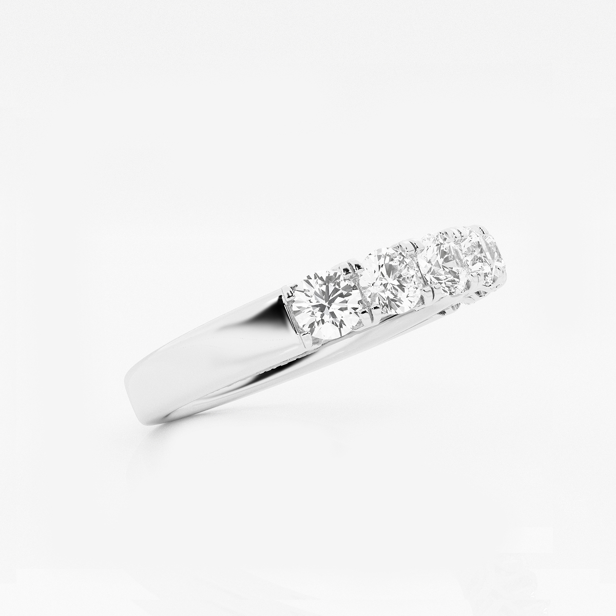 Additional Image 1 for  1 ctw Round Lab Grown Diamond Seven-Stone Anniversary Band