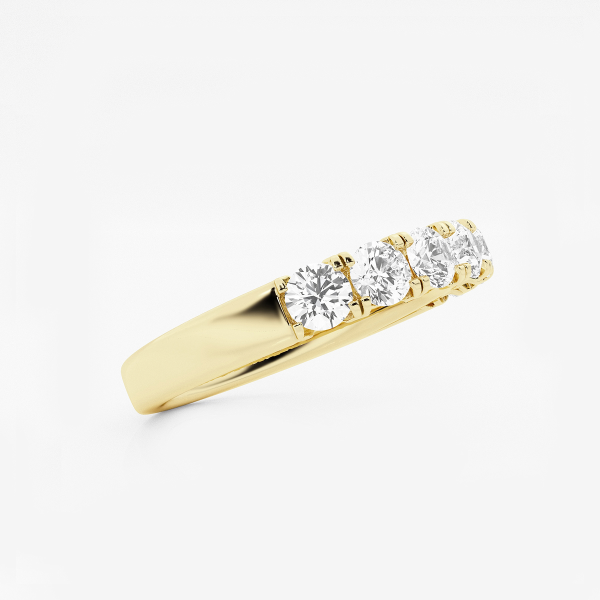 Additional Image 1 for  1 ctw Round Lab Grown Diamond Seven-Stone Anniversary Band