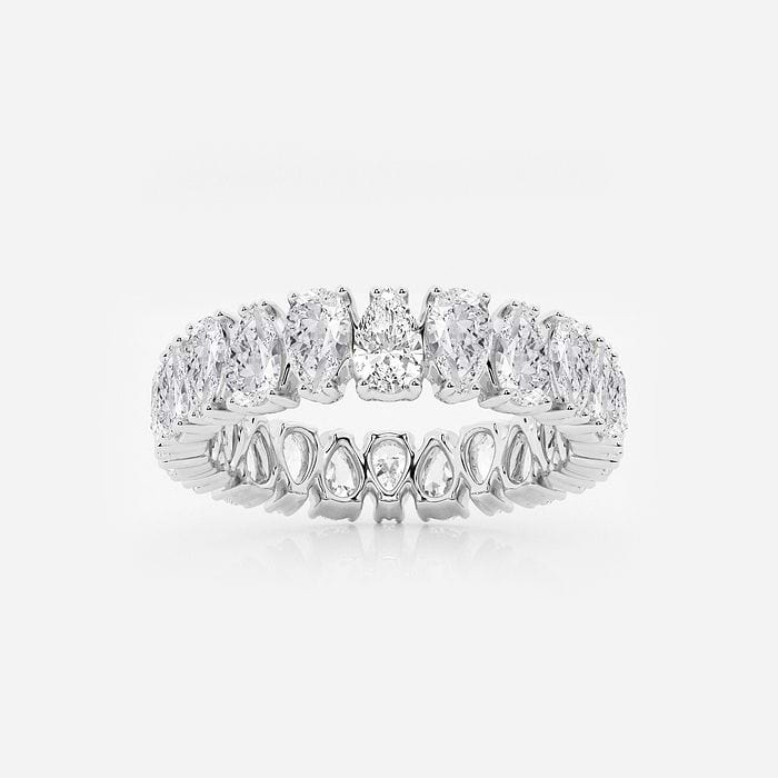Alternating Pear Eternity Band