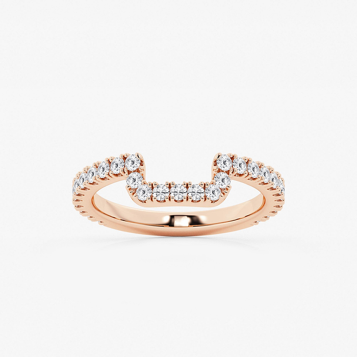 1/2 ctw Round Lab Grown Diamond Prong Set Wedding Band