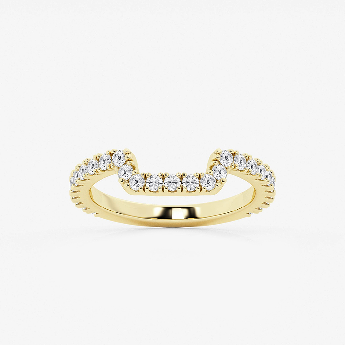 1/3 ctw Round Lab Grown Diamond Prong Set Wedding Band