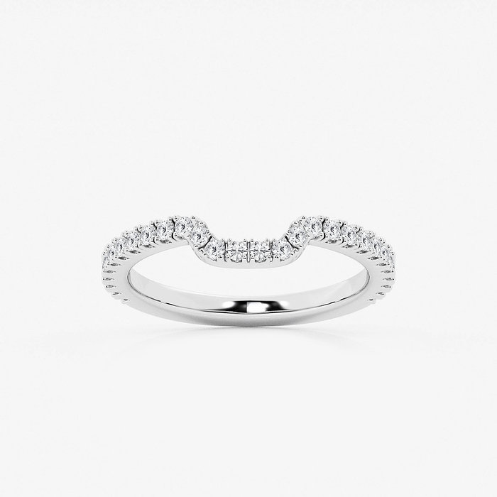 1/3 ctw Round Lab Grown Diamond Prong Set Wedding Band