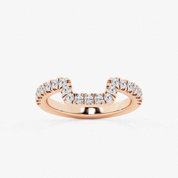 1/3 ctw Round Lab Grown Diamond Prong Set Wedding Band