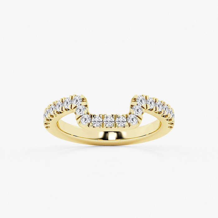 1/3 ctw Round Lab Grown Diamond Prong Set Wedding Band